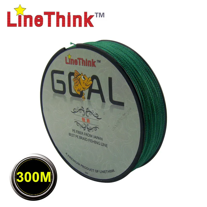 300 м японская многонитевая плетеная леска LineThink GOAL пэ 6LB 100LB бесплатная доставка|line