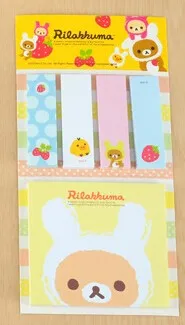 kawarii мультфильм Rilakkuma записная книжка Набор стикеров для заметок Памятка подарочные канцелярские товары H0038