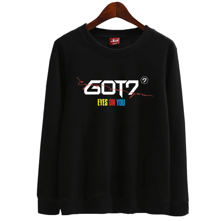 

Новинка, пуловер Kpop got7 с надписью yes on you и принтом, толстовки для i got7, тонкая толстовка унисекс, Толстовка на весну и осень, 6 цветов
