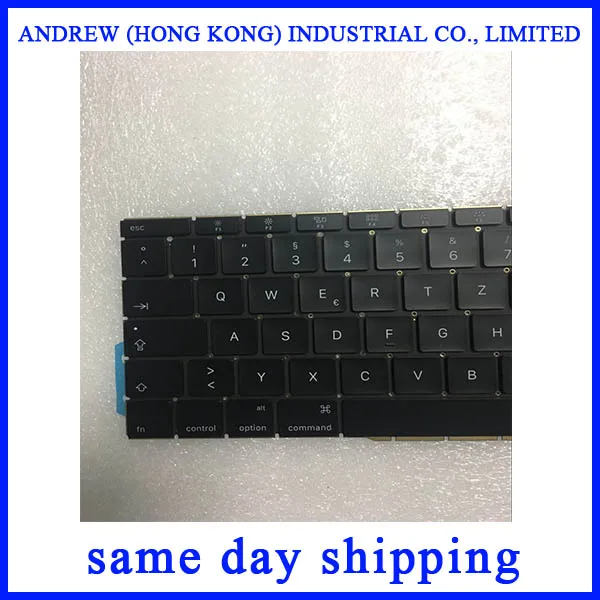Новая немецкая клавиатура A1708 для Macbook Pro Retina 13 &quotA1708 EMC 3164 2974 поздняя коллекция 2016