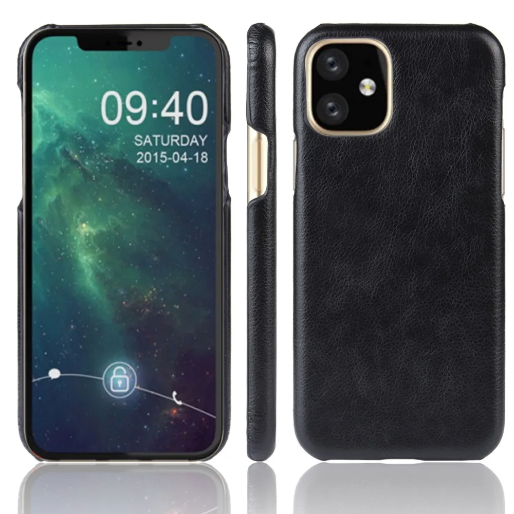 Противоударный роскошный кожаный жесткий чехол накладка для iPhone 11 Pro Max 2019 дюйма 5