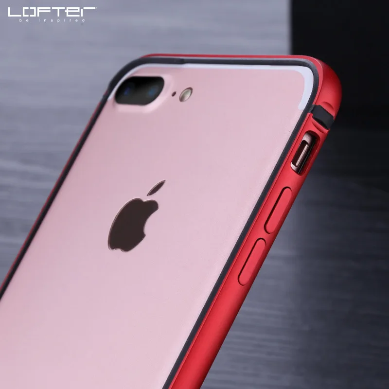 Китайский красный Ультратонкий алюминиевый бампер для iPhone 7 8 7 8 Plus тонкий металлический каркас чехол для телефона силиконовый чехол Coque Capinha Funda