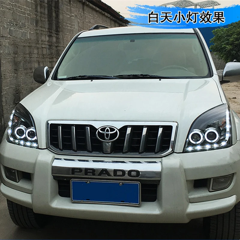 Автомобильный Стайлинг Головной фонарь для Toyota Prado 2003 2004 2005 2006 2007 2008 2009 передних фар, модифицированных на заказ HID