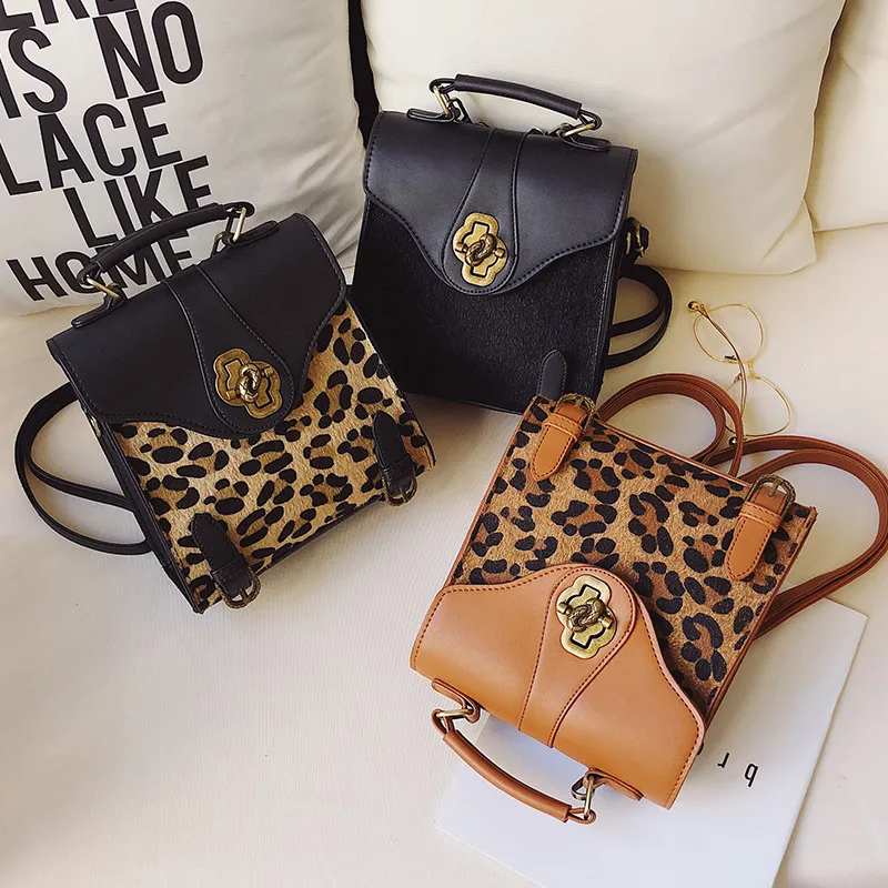 Fashion Academy Leopard Lady Bag 2019 New Trend Casual Tote Classic Student Backpack | Багаж и сумки
