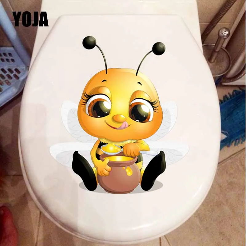 YOJA 20 3X23 см креативная наклейки для унитаза Наклейка на стену Милая мультяшная