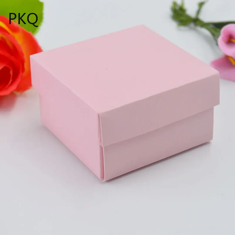 20 шт 6 5x6 5x3 8 см розовая бумажная коробка шоколад/Конфеты Подарочная День Святого
