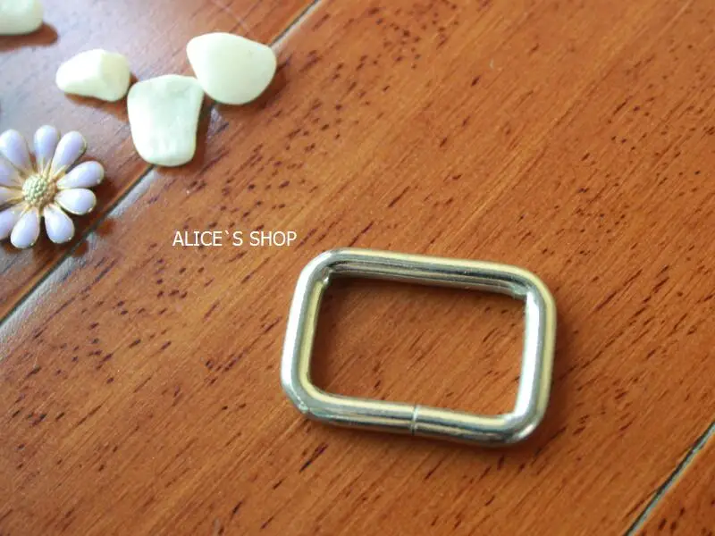 

1x5/8 inch Bag parts, Bag hardware accessories Handbag solid Ring Buckle belt parts Metal ring Package accessories Square ring