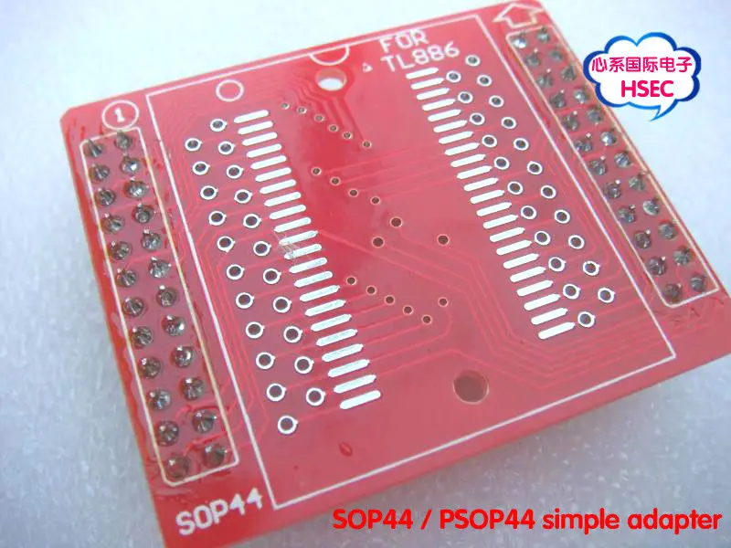 Простой адаптер SOP44 PSOP44 для программатора TL866II PLUS TL866A TL886CS/TSOP32 TSOP40 TSOP48|adapters for