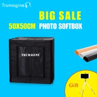 trumagine 505050cm photo studio softbox lightbox light tent photograghy soft box kit for camera dslr