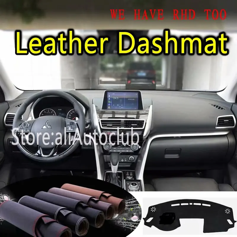 

For Mitsubishi Eclipse Cross Leather Dashmat Dashboard Cover Dash Mat Carpet Custom Car Styling 2017 2018 2019 2020 LHD+RHD