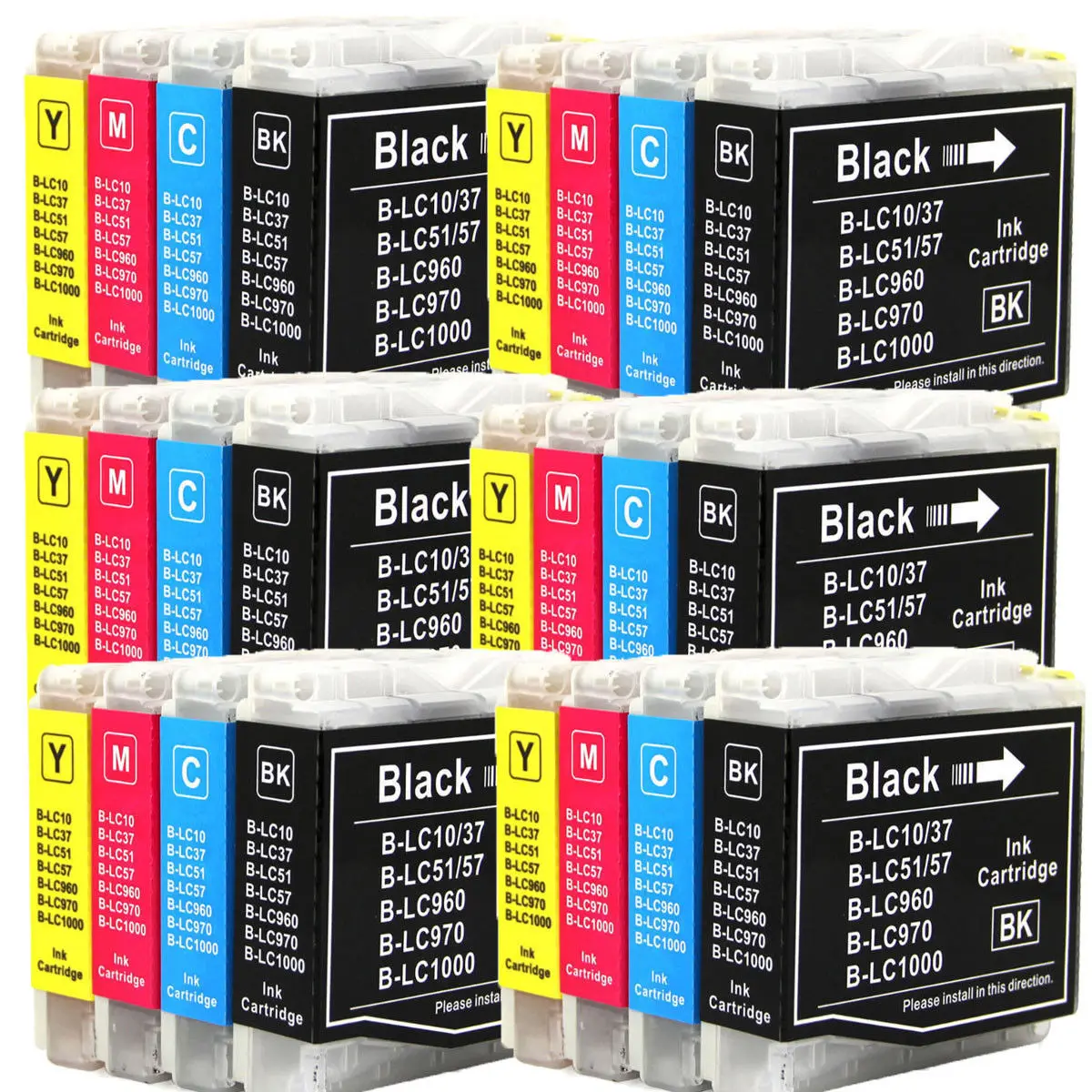 24 картриджи LC960 LC1000 LC970 совместимы с Brother DCP135C MFC235C MFC440CN MFC 5460CN|Чернильные картриджи|