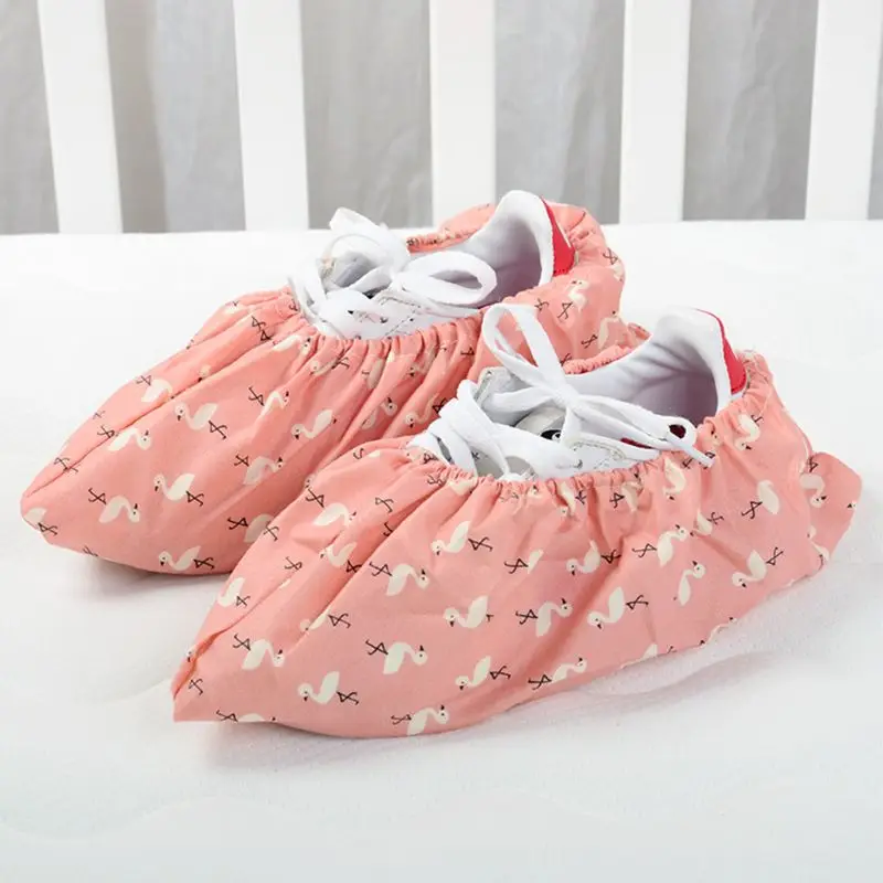 Shoe Cover Non Slip Dustproof Clean Home House Elastic Cord Shoes Universal Protector Reusable Adult Sneaker Indoor Accessories