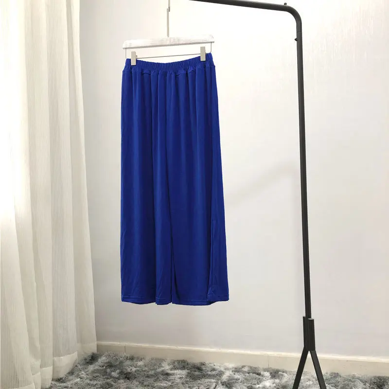Summer Spring Loose Women Pants Super Cool Modal Wide Leg Comfortable Sport Training Lazy Home Wear For 45-90KG | Женская одежда