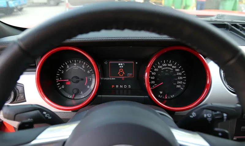 Sansour для Ford Mustang 2015 2016 ABS украшение автомобильной приборной панели круглая отделка