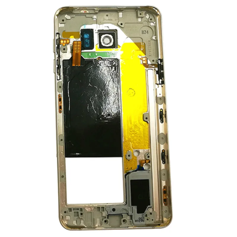 Для Samsung Note 5 N920F N920C средняя пластина Корпус рамка + Боковая кнопка объектив камеры