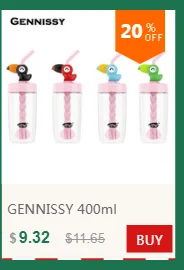 GENNISSY 600 мл моя бутылка для воды, Спортивная комбинация, ежедневный контейнер для таблеток, органайзер, питьевые бутылки для воды, пластиковый герметичный стакан