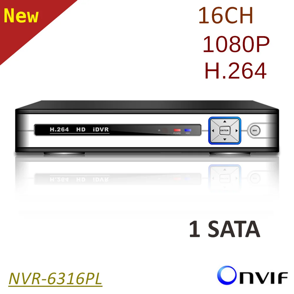 ElitePB 16ch NVR HD1080P H.264 1 sata на русском языке системы скрытого видеонаблюдения сети