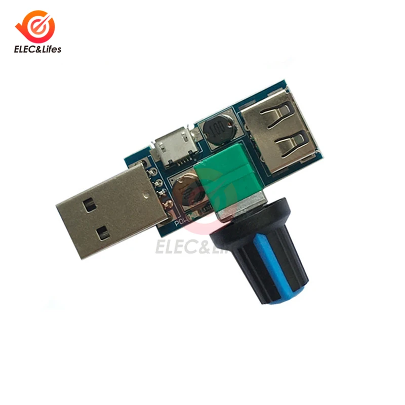 5 в мини USB регулятор скорости вентилятора регулятор громкости воздуха регулятор охлаждения бесшумный Многофункциональный модуль переключения шума