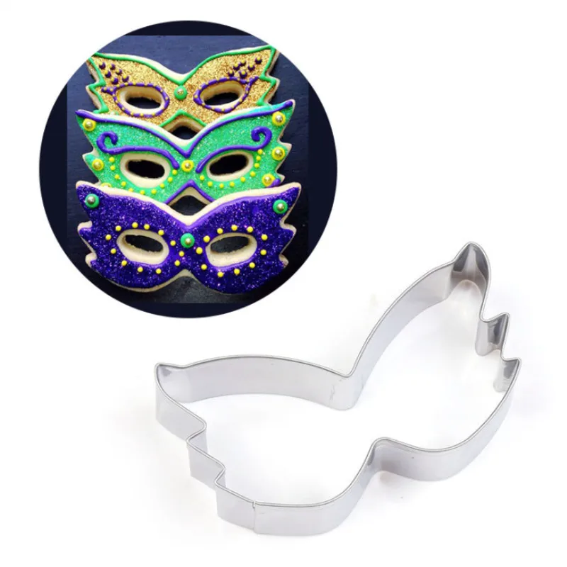 

Party Mask Shape Stainless Steel Cookie Cake Cutters DIY Biscuit Pastry Kitchen Baking Mold Fondant Party Wedding Decor