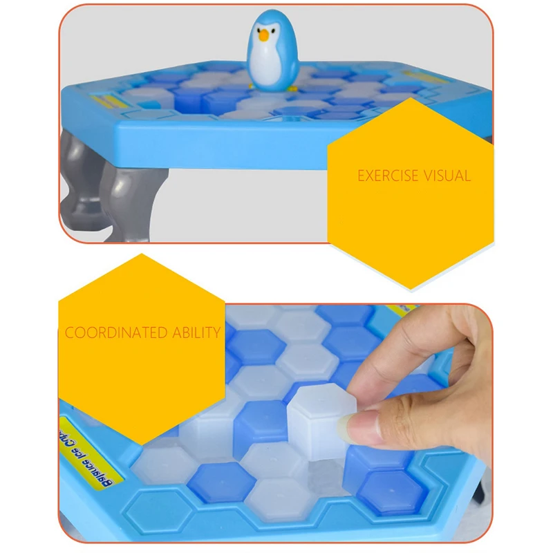Funny Toy Ice Breaking Save The Penguin Kids Educational Desktop Game Anti Stress Toys for Children Parents Play Novelty Gift | Игрушки и
