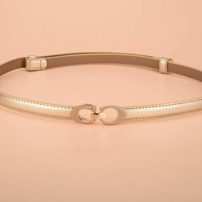 Модный повседневный пояс Wild Lady материал второй слой воловья кожа L100cm W 1 5 cm цвет