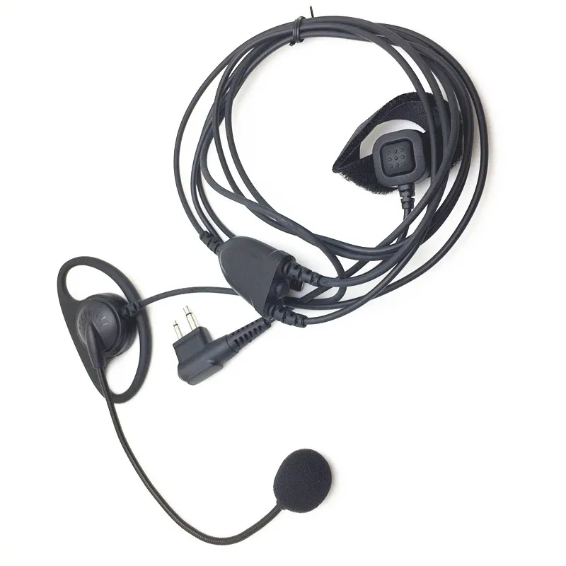 Гарнитура типа B с микрофоном для motorola GP88 GP3688 GP300 GP2000 GP88S walkie talkie 2pin | Мобильные