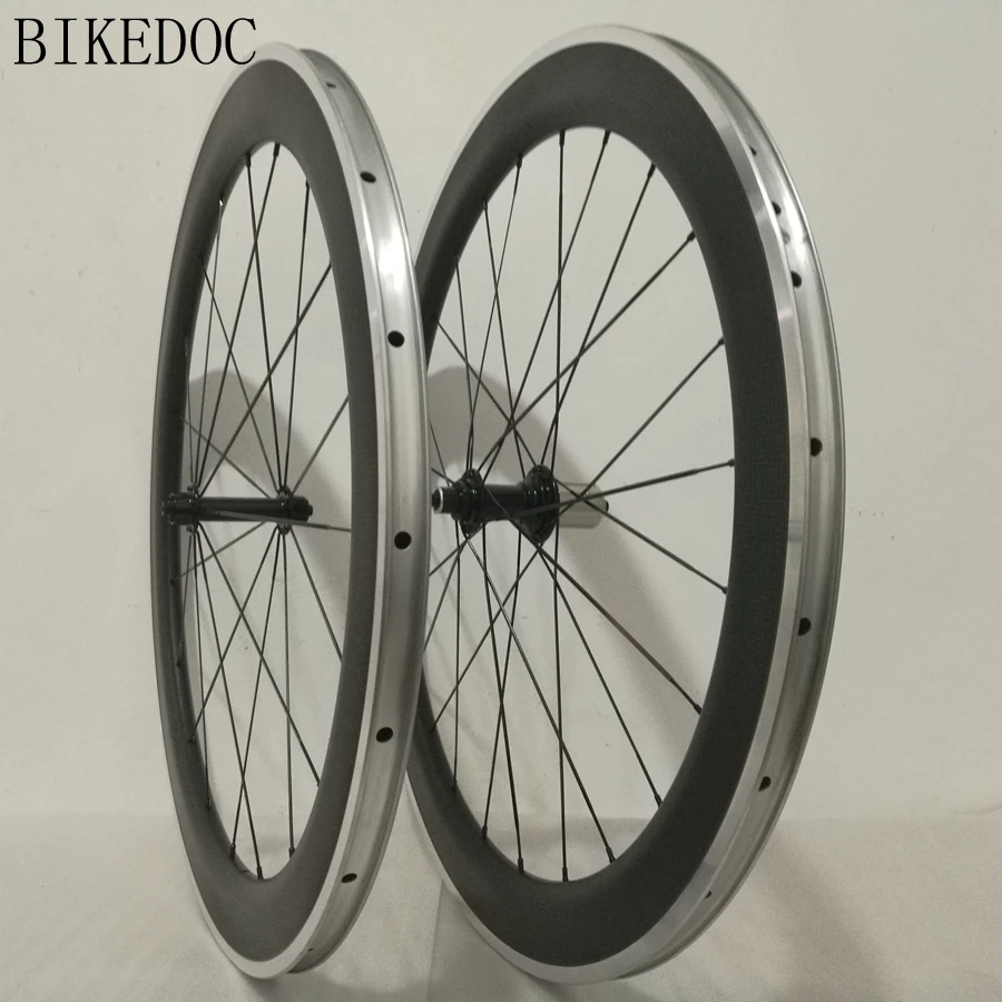 BIKEDOC колеса из углеродного сплава 60 мм клинчер 700C 3K Углеродные тормозная