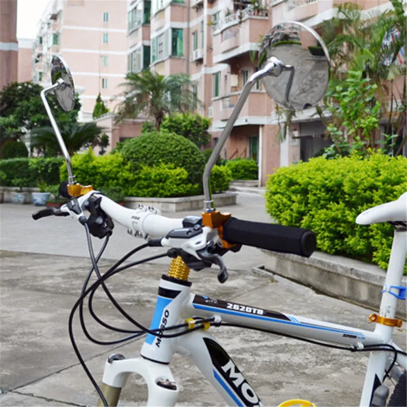 Маленькое круглое зеркало заднего вида для горного велосипеда и силиконовая