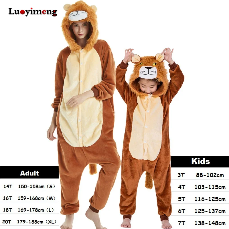 Пижама унисекс с единорогом для женщин костюм панды из кораллового флиса Детские