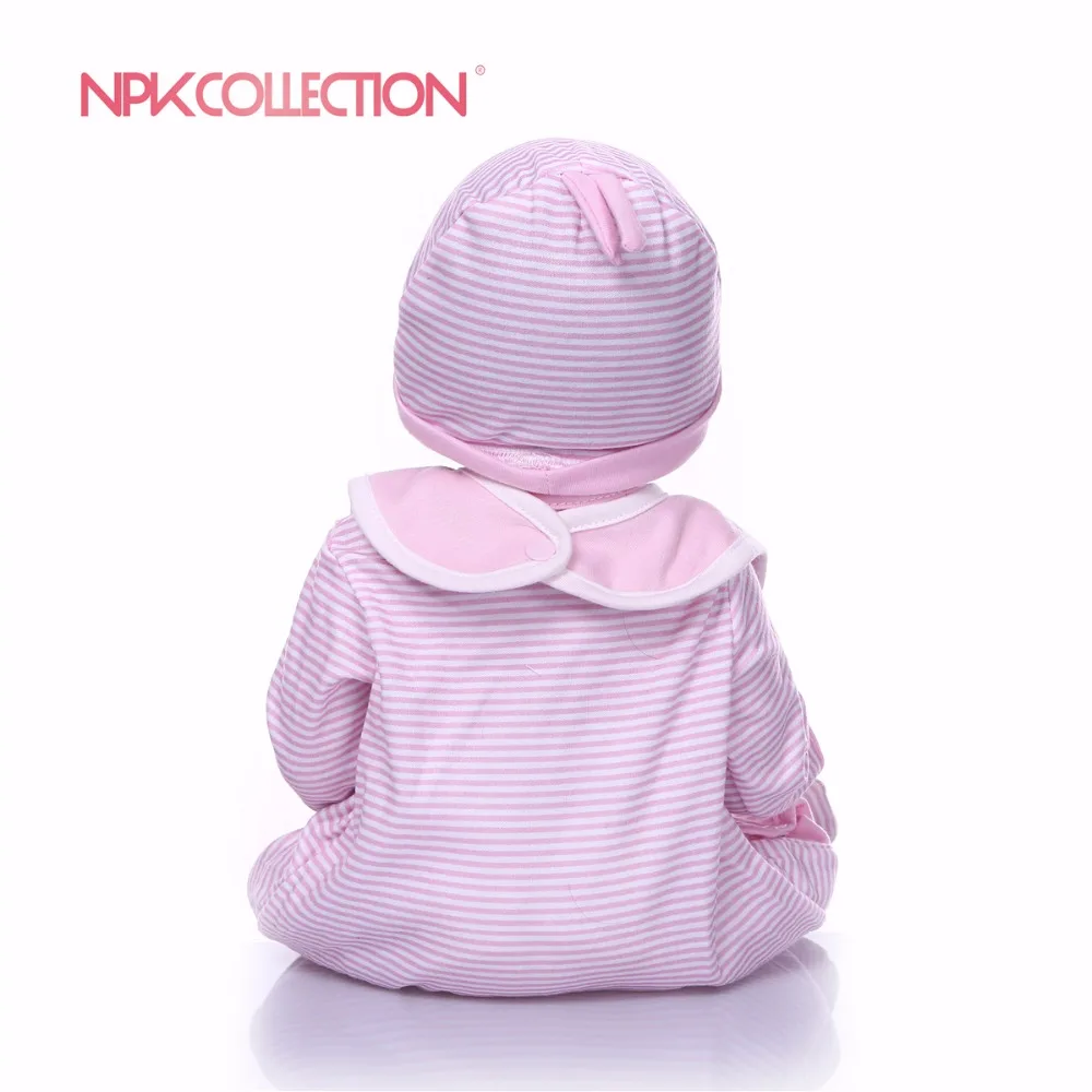 Кукла младенец NPKCOLLECTION силиконовая Реалистичная мягкая для девочек 46 см подарок