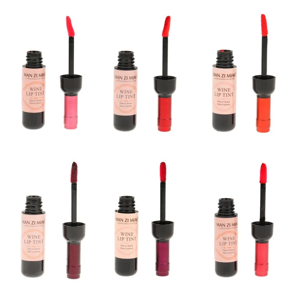 Винная жидкая губная помада для женщин Длительное Действие макияж блеск матовые