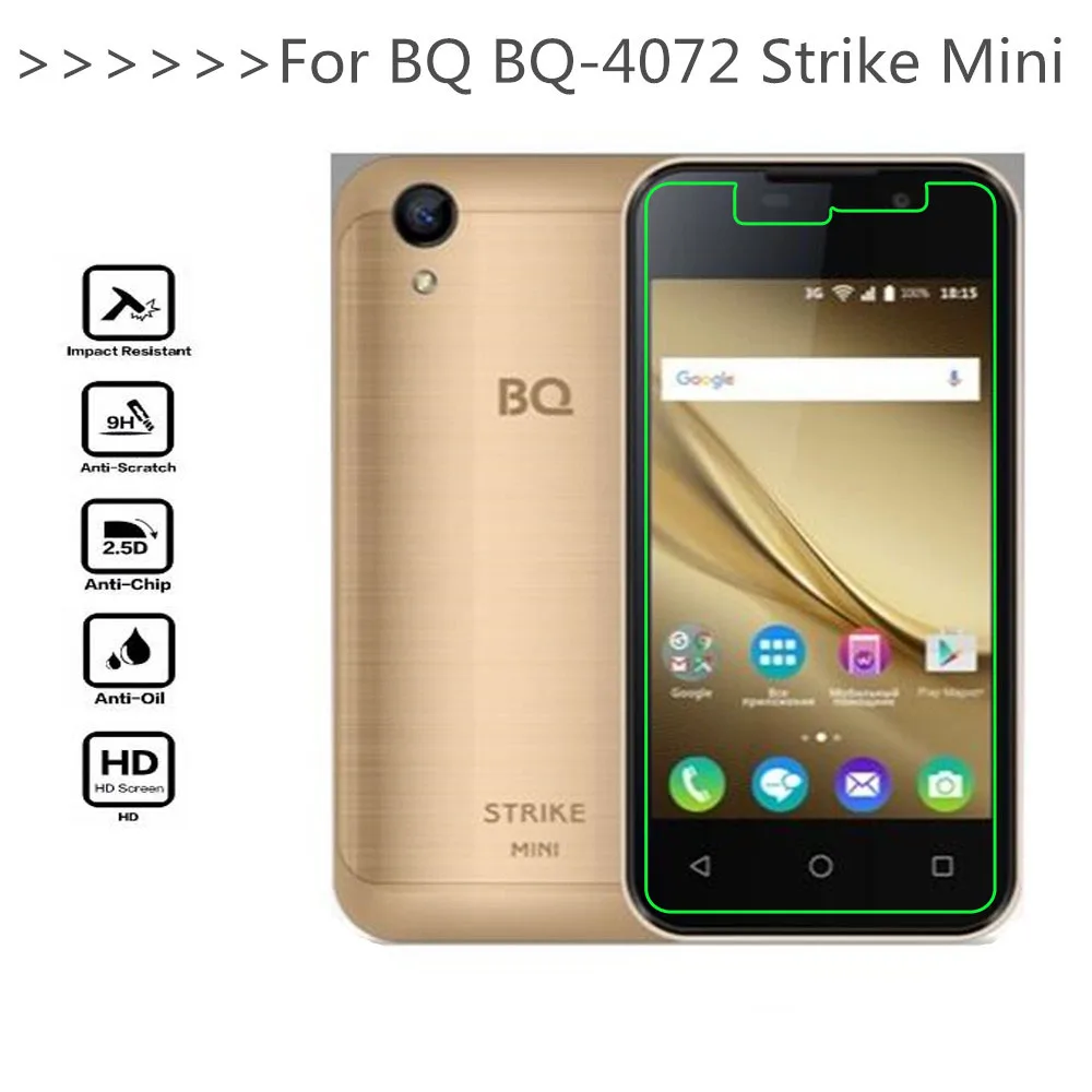 Закаленное стекло для BQ 2 шт. защитная пленка 9H 2.5D Mini Strike пленка|Защитные стёкла и