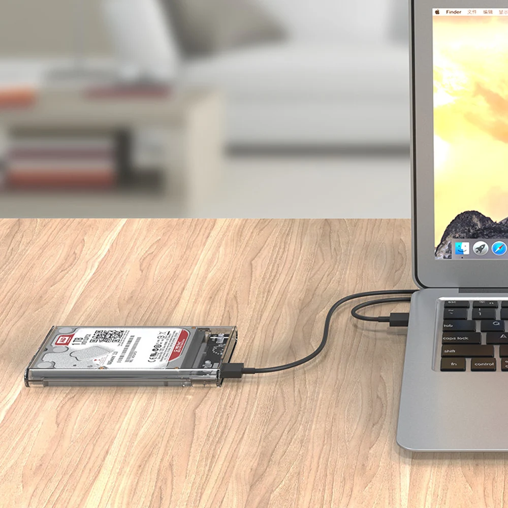 ORICO 2139U3 2.5 inch Transparent Hard Drive Enclosure for HDD / SSD Connectivity USB3.0 Type-C Interface | Компьютеры и офис