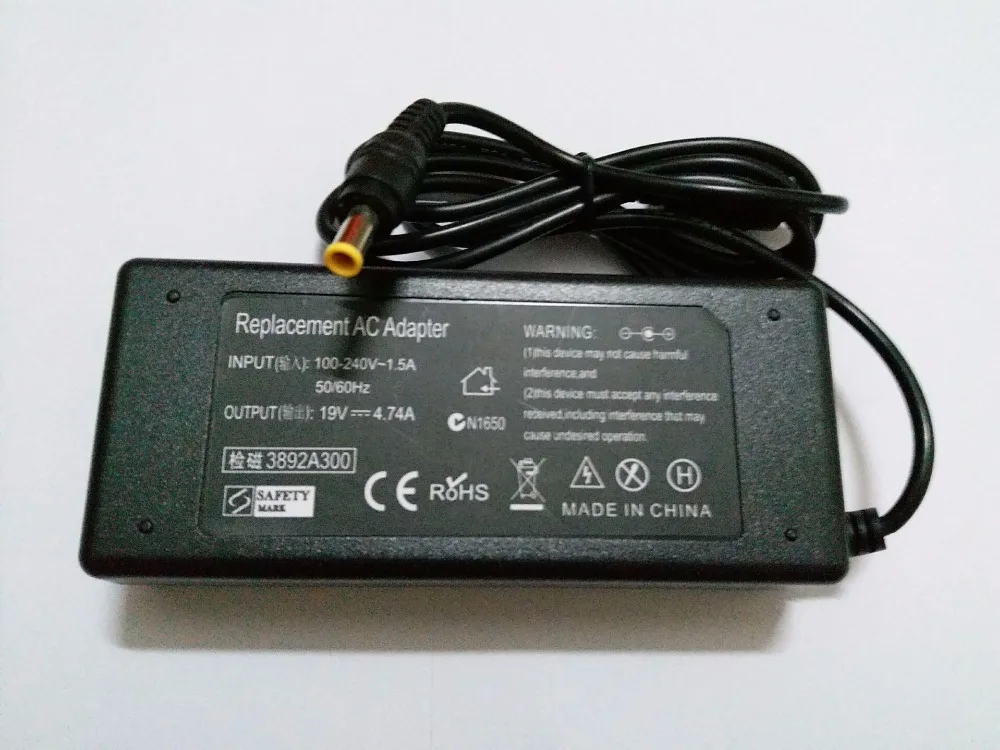 19V 4.74A 90W AC/DC адаптер питания зарядное устройство для Samsung Rf510 Rf710 | Электроника