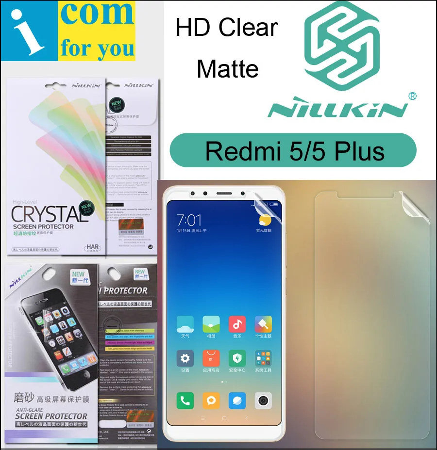 Nillkin матовая HD прозрачная защитная пленка для экрана Xiaomi Redmi 5 Plus 7 99 дюймов мягкий