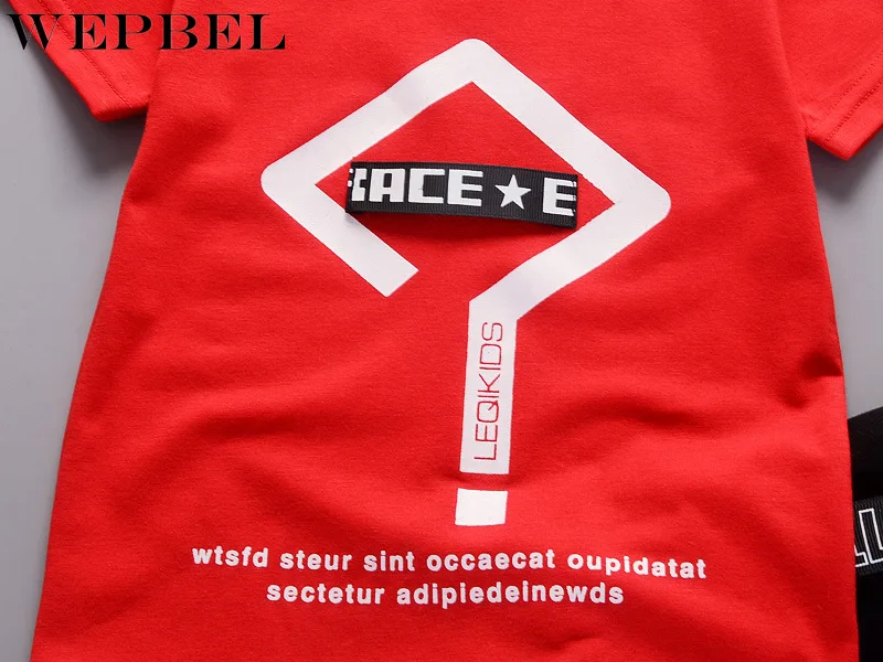 WEPBEL/комплект одежды из 2 предметов для маленьких мальчиков Одежда хлопковые