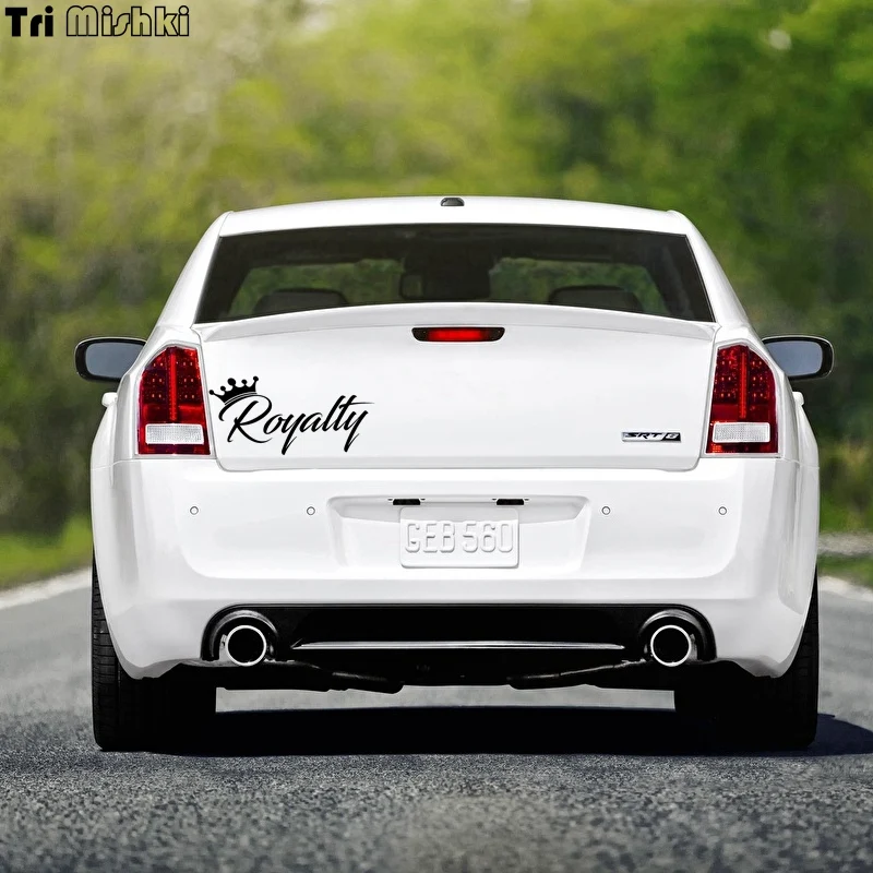 Tri Mishki HZX653 #30*14 см Корона автомобиля Стикеры Авто ветровое стекло виниловые
