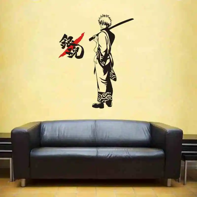 GINTAMA Настенная Наклейка виниловая настенная наклейка s Декор домашнее