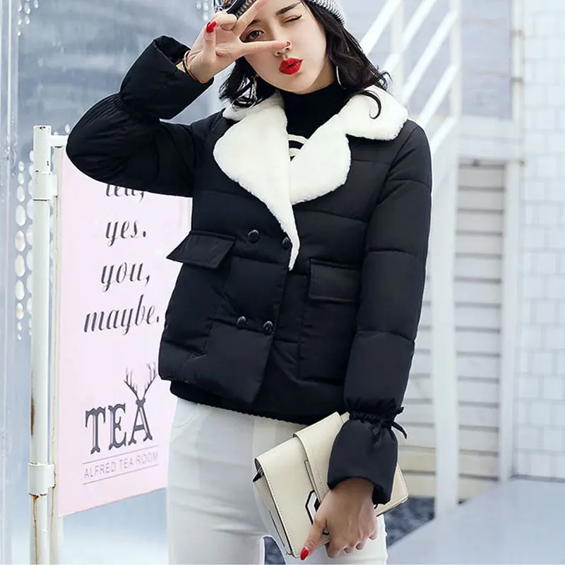 Short Harajuku Jacket Winter Women 2017 Womens Parka Coats Miegofce Coat Solid Praka MF0007 | Женская одежда