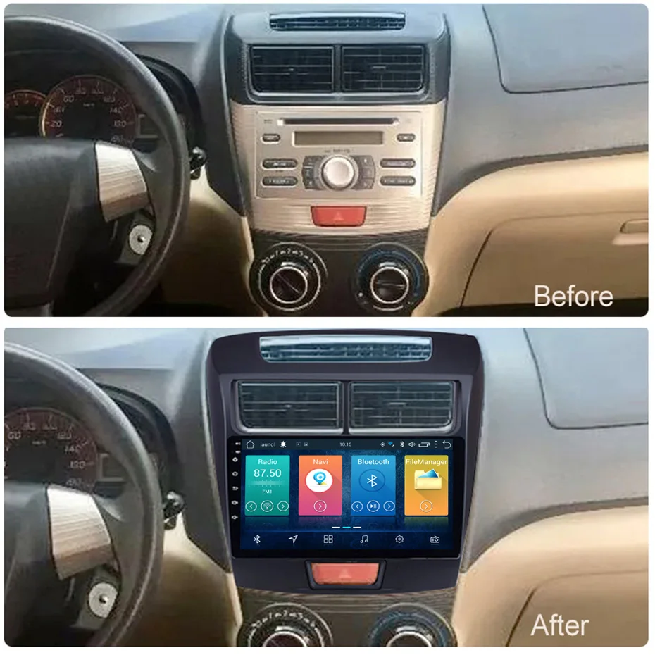 9 дюймовый 2.5D IPS HD мультисенсорный экран Android 8 1 2 Гб ОЗУ 32 ПЗУ NAVI для Toyota Avanza 2010-2016 с