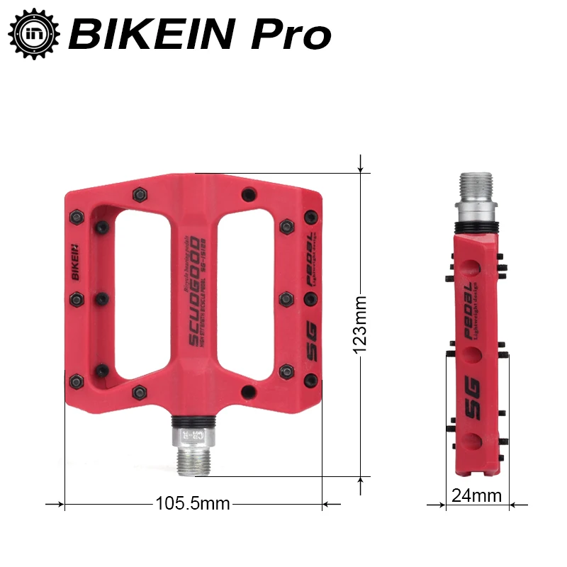 Bikein 9/16 &quotгорный велосипед нейлон Плоские Педали на платформе для автомобиля