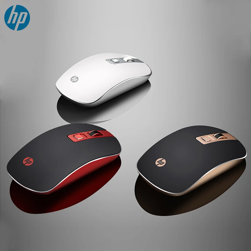 Беспроводная оптическая USB Мышь HP S4000 1600DPI 2 4 ГГц бесшумная мышь нано приемник для