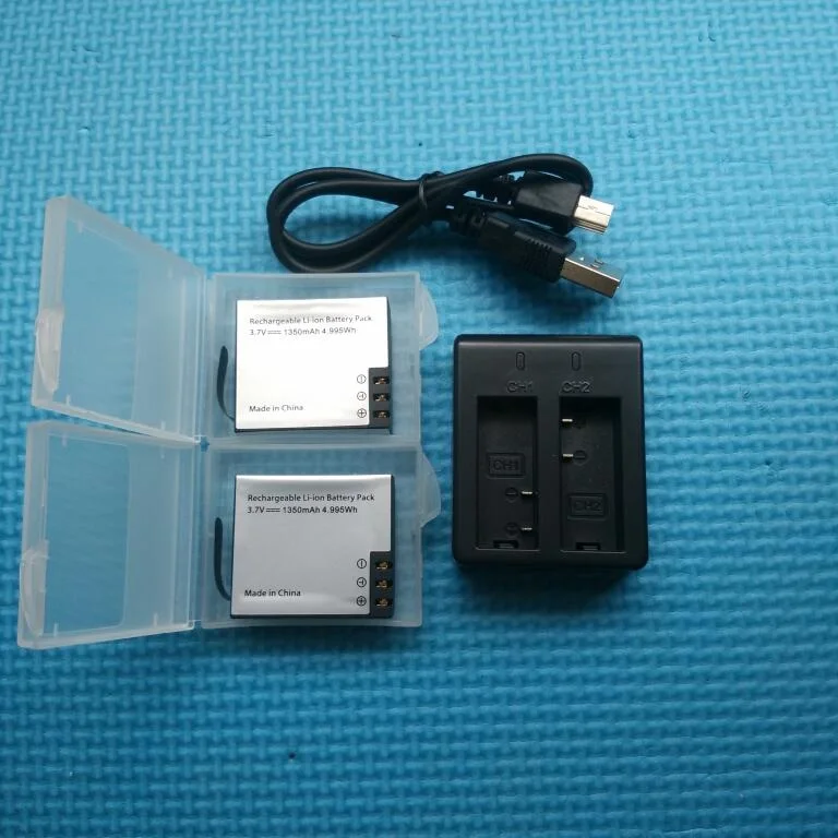 SJCAM оригинальное зарядное устройство 1050/1350 мАч батарея для SJ4000 wifi Sj5000 M10 c30 eken H9R theye T5 Edge E7 аксессуары для камеры - Цвет: H package