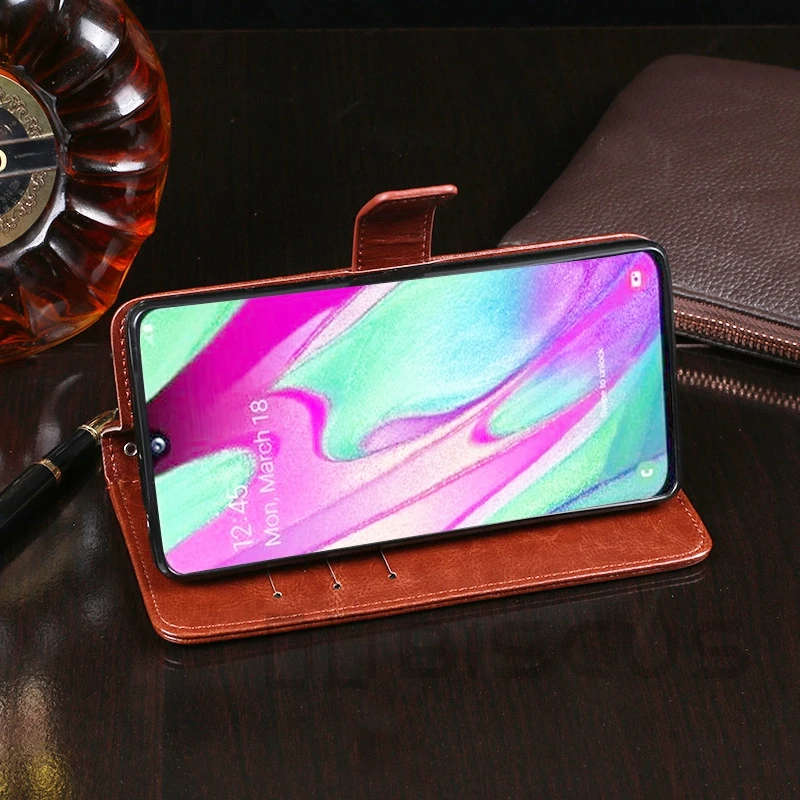 Чехол с откидной крышкой для Samsung Galaxy A40 Магнитный кожаный чехол-бумажник сумки