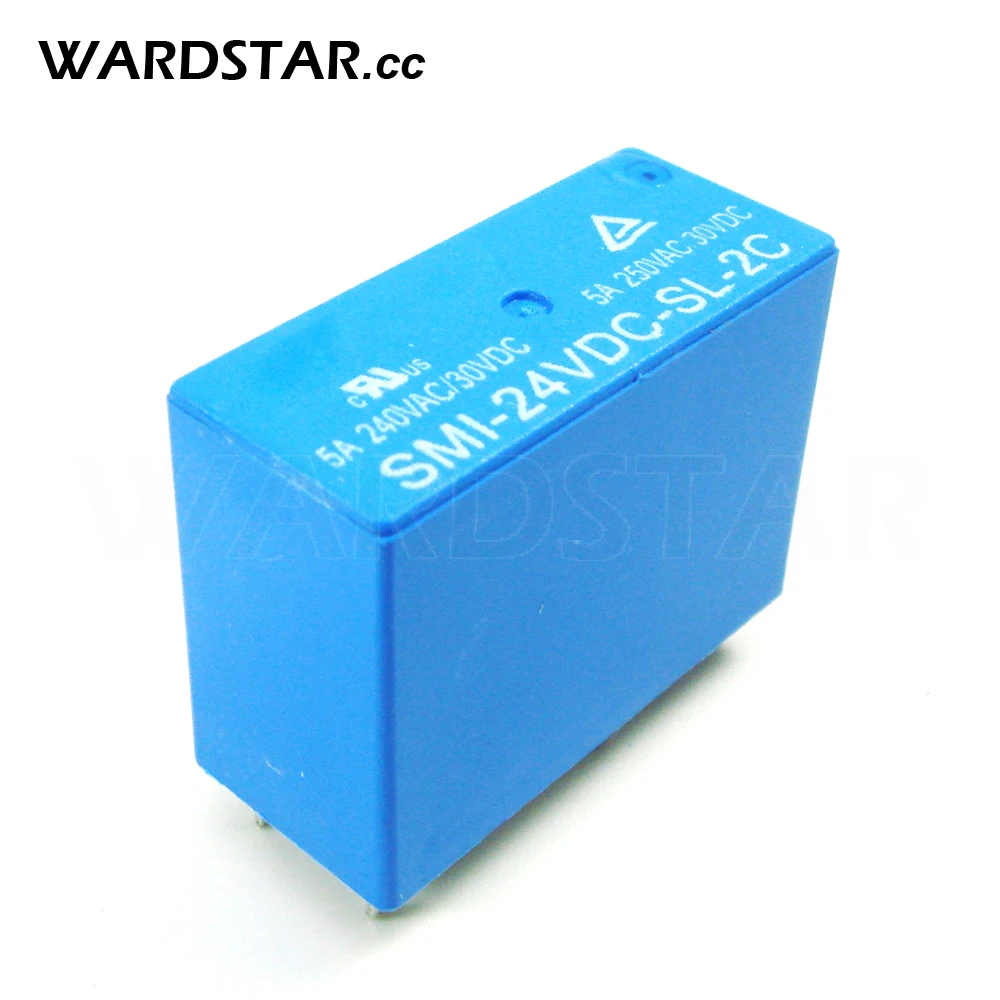 5 шт. SMI 05VDC SL 2C 12VDC 24VDC 8pin 5A 250VAC/30VDC 05 в возрасте от 12 до 24 В постоянного тока Мощность