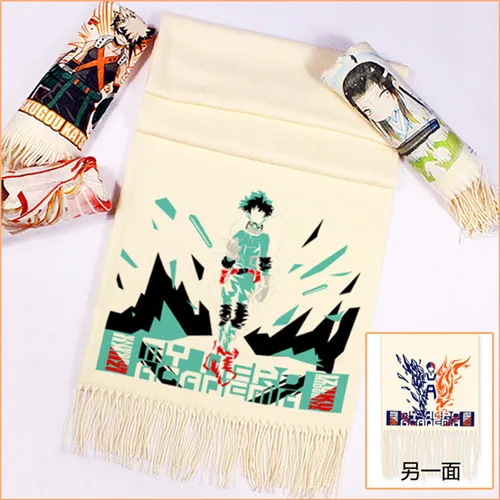 Style 2 Natsume Yuujinchou Шарф Аниме для женщин мальчиков девочек имитация кашемира осень зима теплый с кисточками шарф шаль мягкая теплая упаковка подарок - Цвет: Style 2