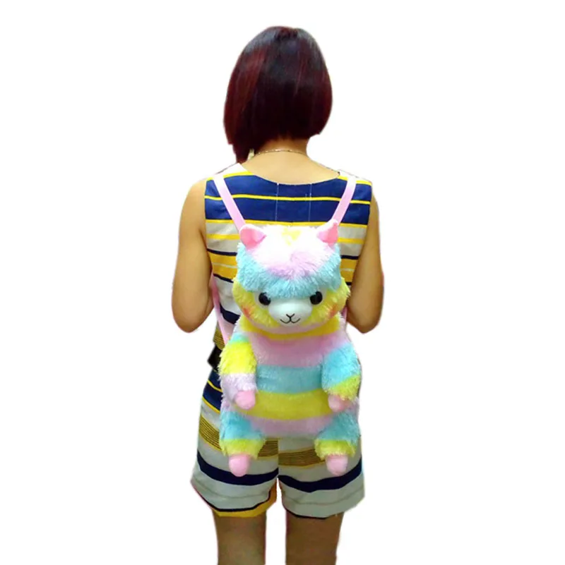 Радуга плюшевая Alpacasso Рюкзак Мягкая кукла плечи мешок день рождения