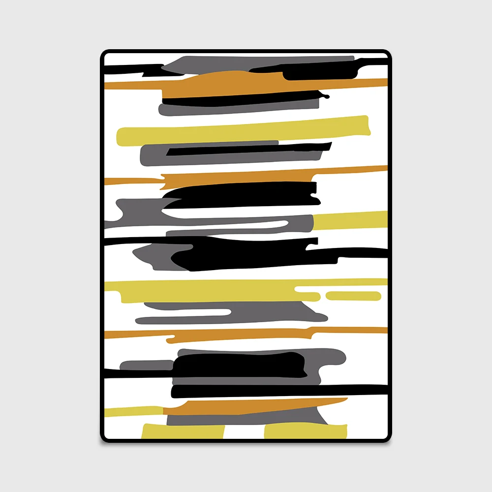 Модный современный абстрактный полосатый коврик для двери/кухни гостиной