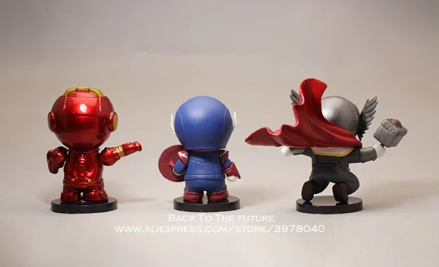 Disney Marvel Мстители Капитан Америка Железный человек 8 см фигурку аниме мини