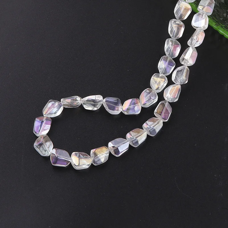 10 шт./компл. нестандартные граненые стеклянные шарики с кристаллами бисер для